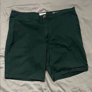 Goodfellow & Co Dark Green Men's Flat Front Shorts